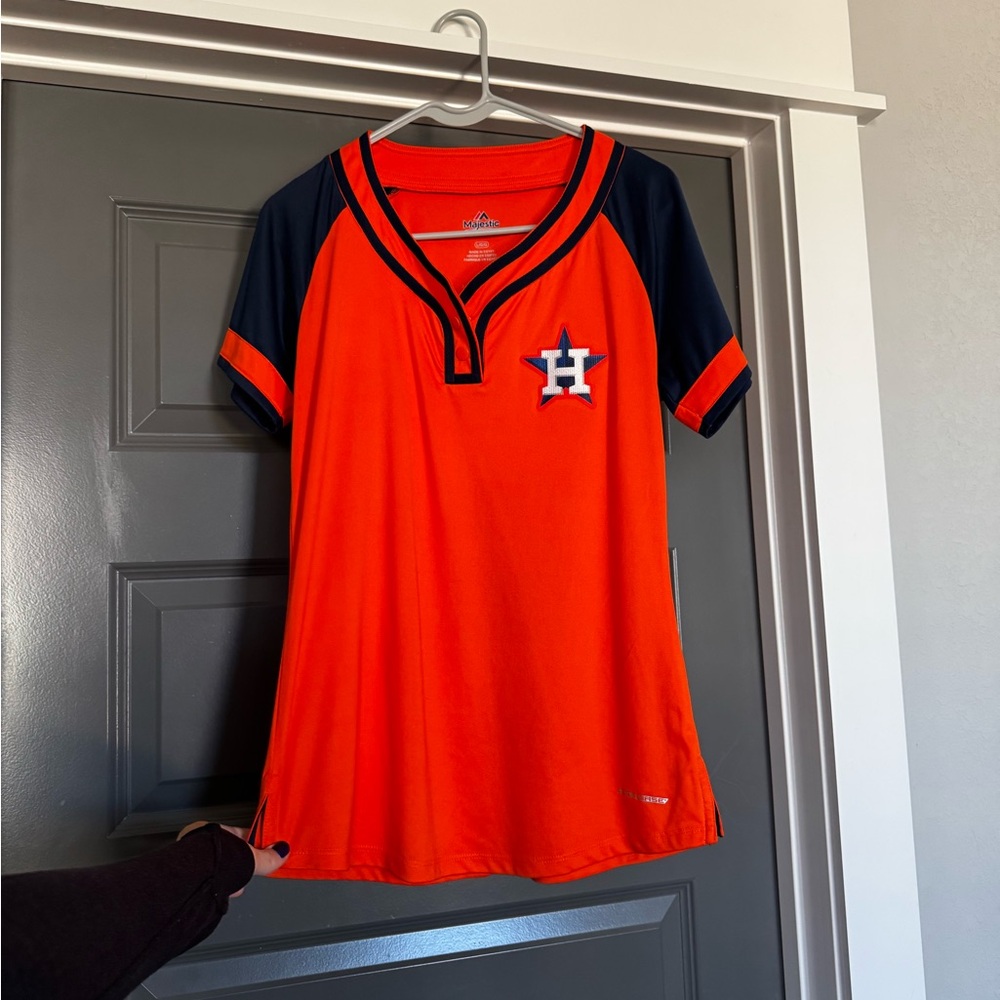 Orange and Navy Houston Astros Jersey